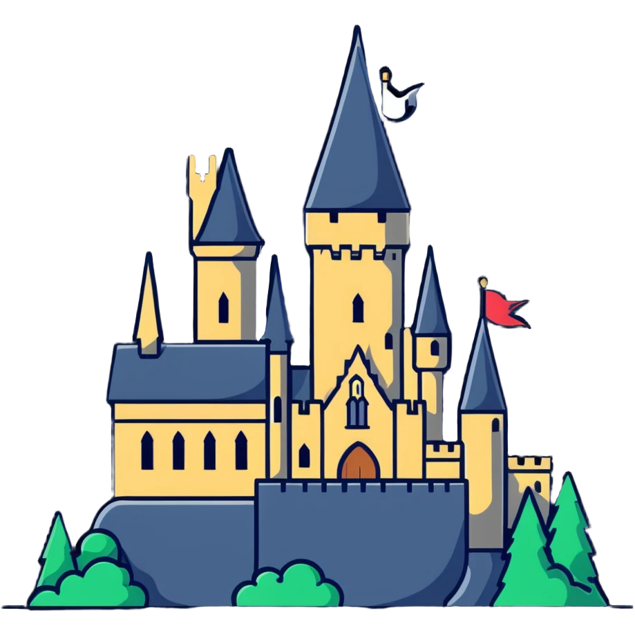 Hogwarts castle emoji