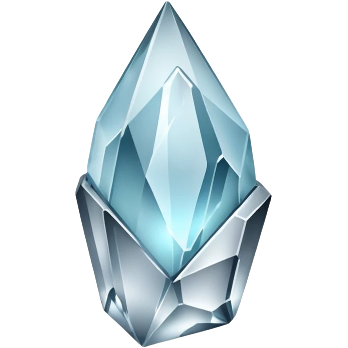white silver transparent nebula crystal shard emoji
