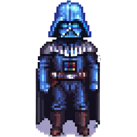 Darth Vader pixel art style emoji