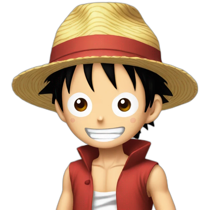 monkey d Luffy from one peice emoji