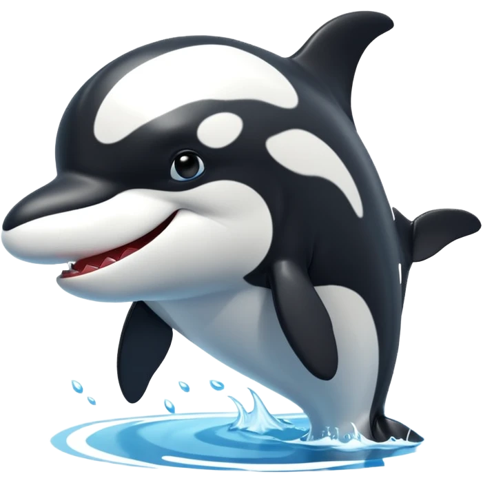 3d Cartoon orca in the style of american picture of president saying we need you to fight emoji