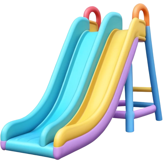 a boucy pastel play slide emoji