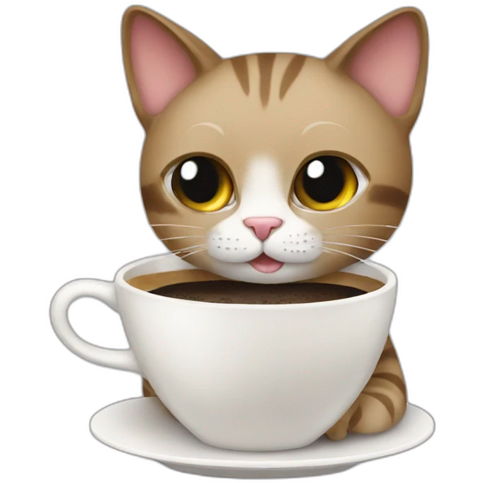 a cat making coffee emoji
