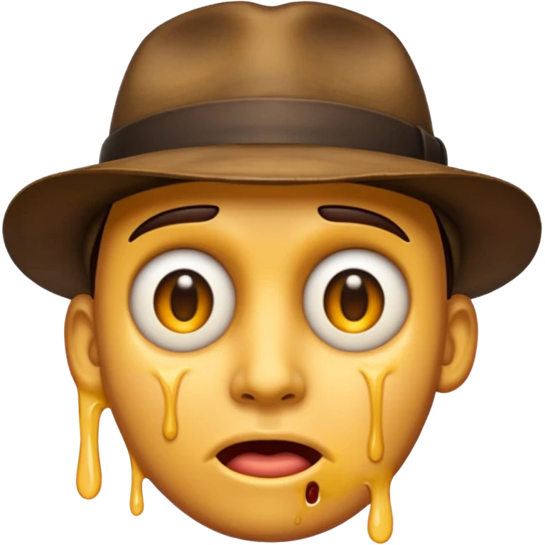 Emoji of steven miller’s face melting like in Raiders of the lost ark emoji