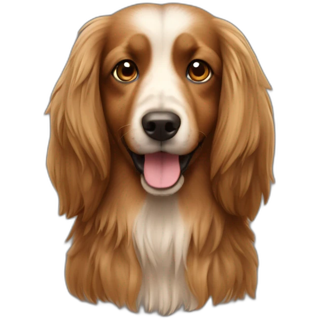 daschhund longhaired brown emoji