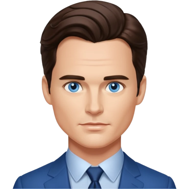 Matt Bomer with blue eyes emoji