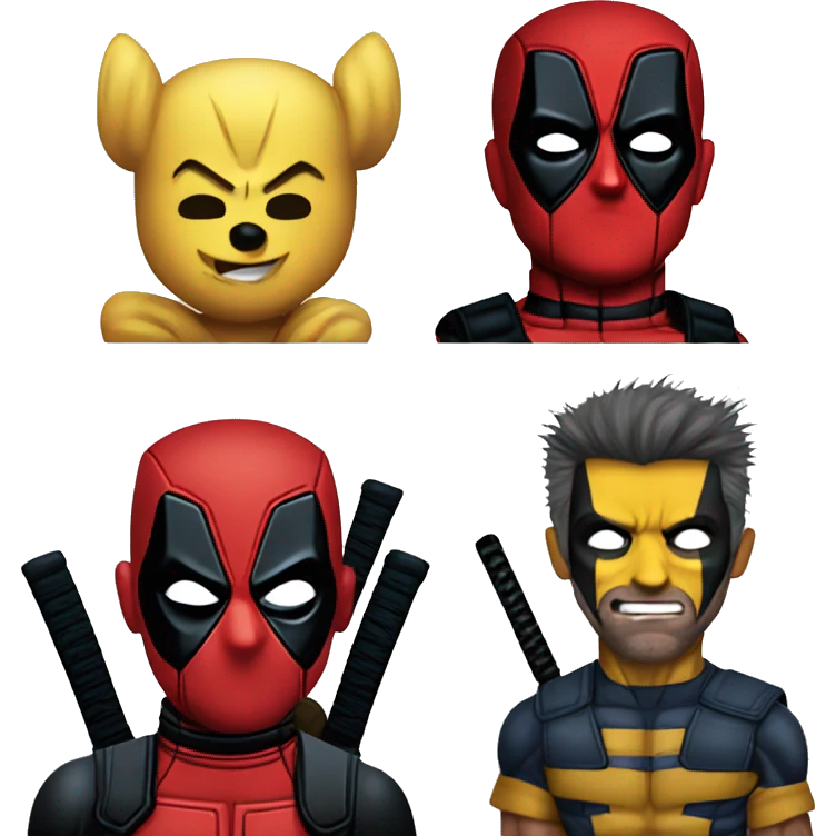 Deadpool wolverine emoji