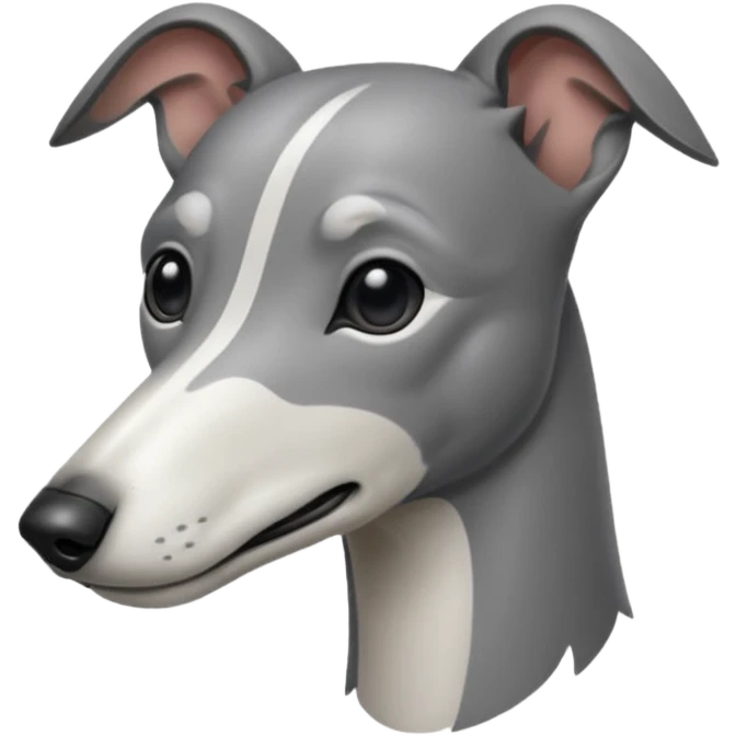 Greyhound front facing emoji
