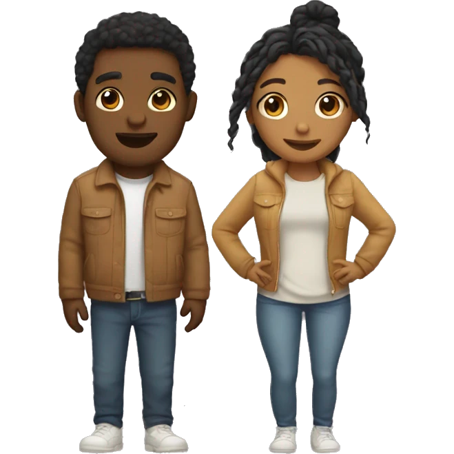 Cute couple  emoji