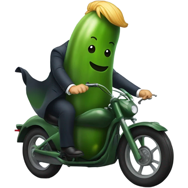 trump riding a pickle  emoji
