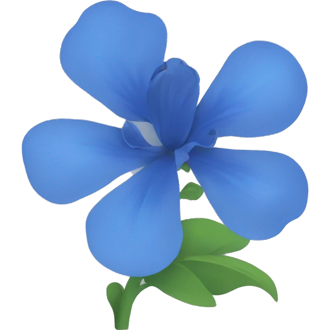 Blue flower emoji