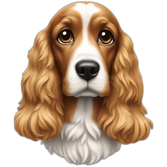 Cocker multicolor emoji