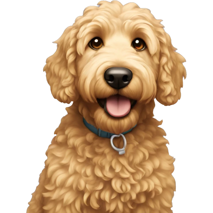 golden doodle dog emoji