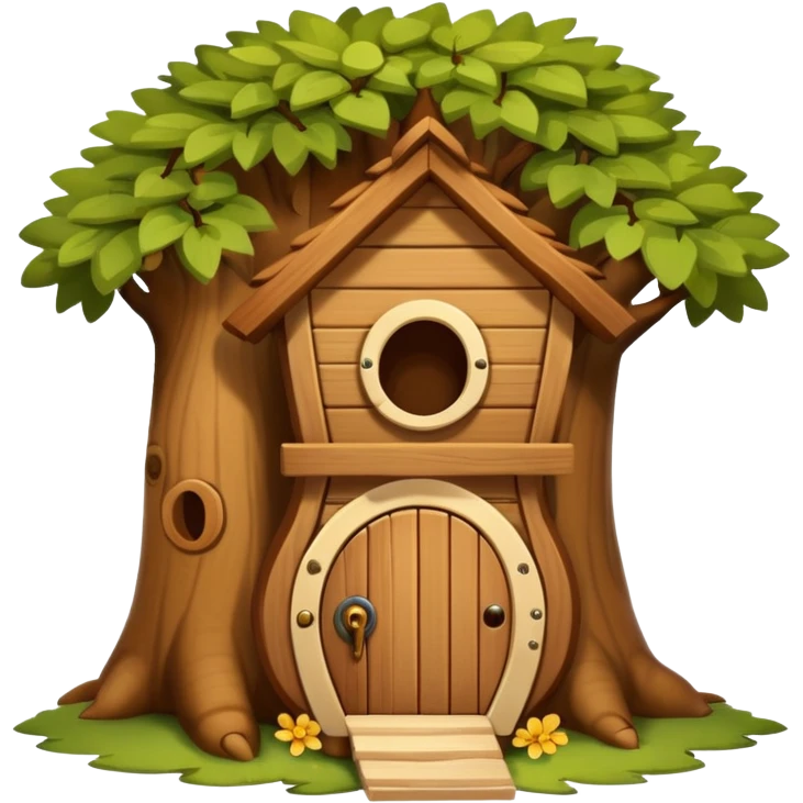 squirrel house on the tree emoji