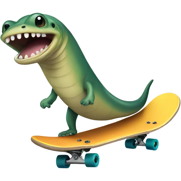 skateboarding eel emoji