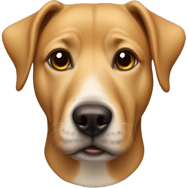 Dog with a human face  emoji