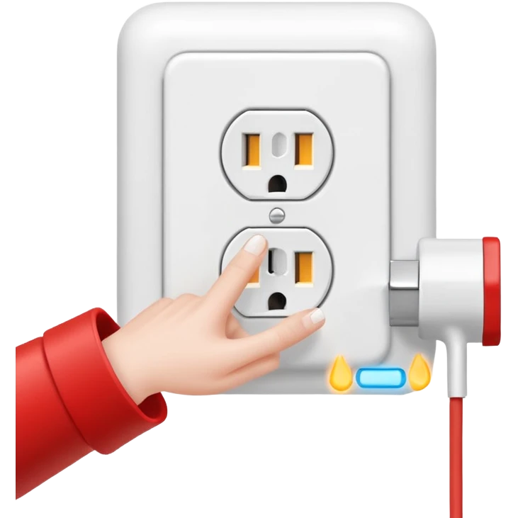 pulling the plug from an outlet emoji