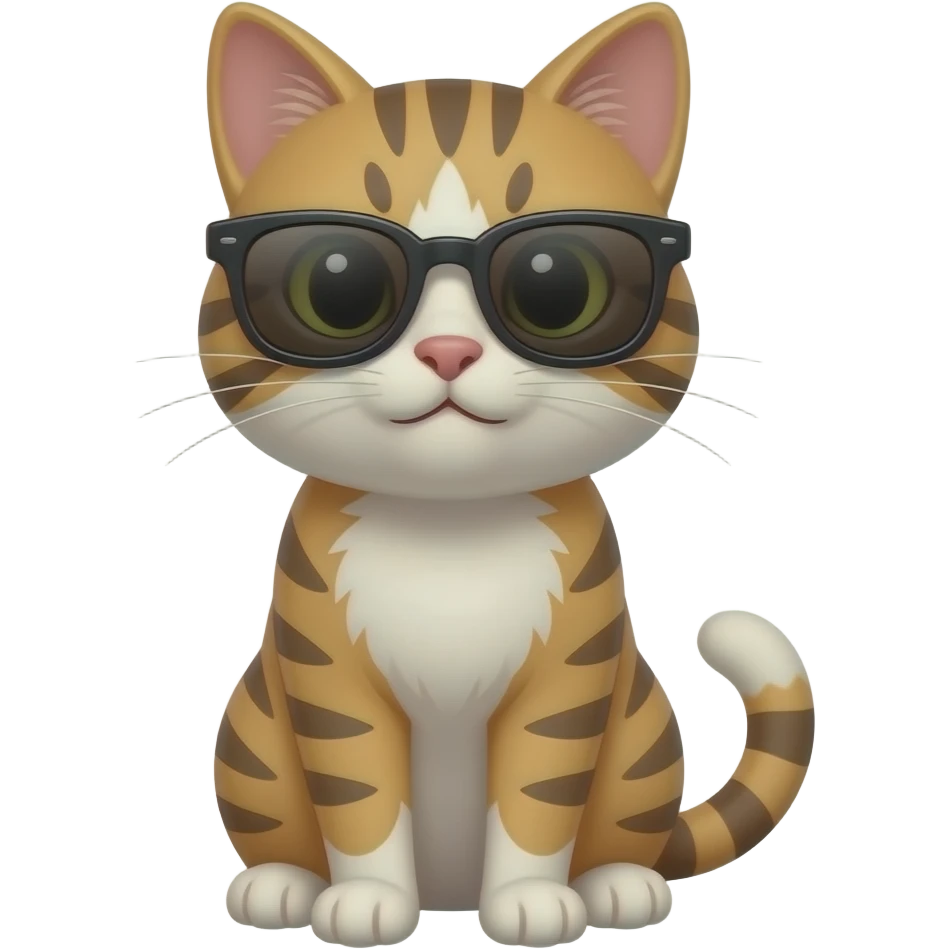 Cat wearing sunglasses emoji