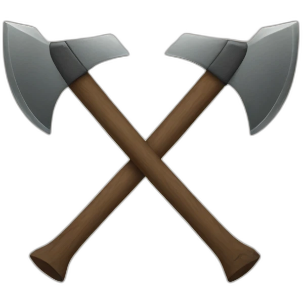 Crossed axes emoji