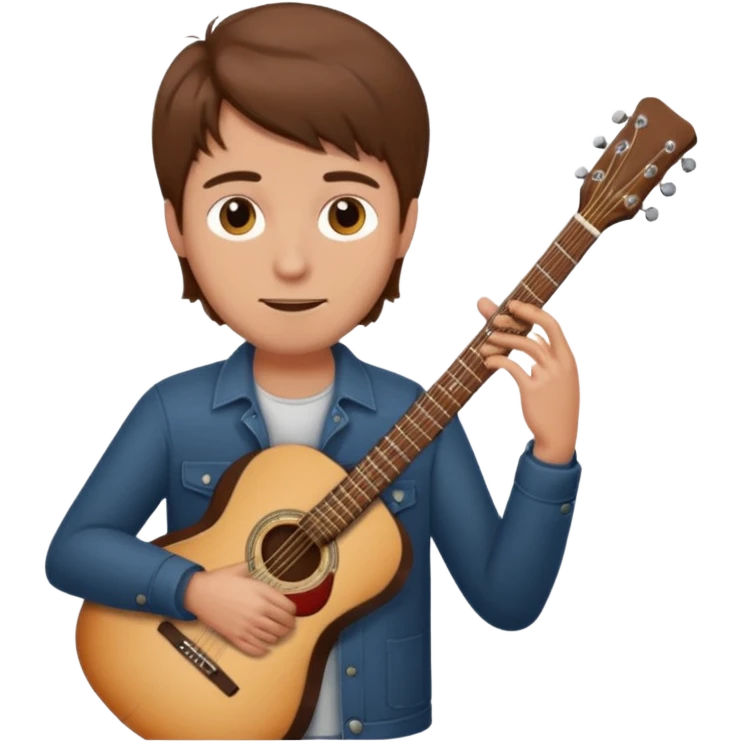 man holding guitar emoji