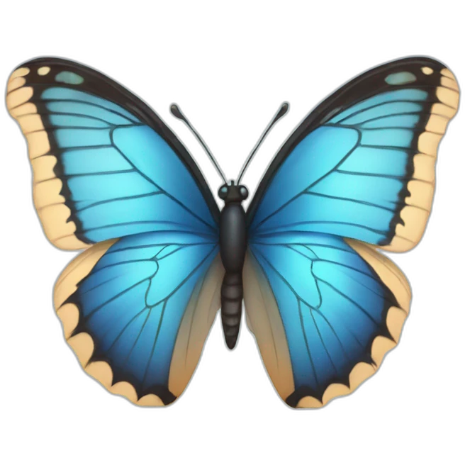 blue butterfly emoji
