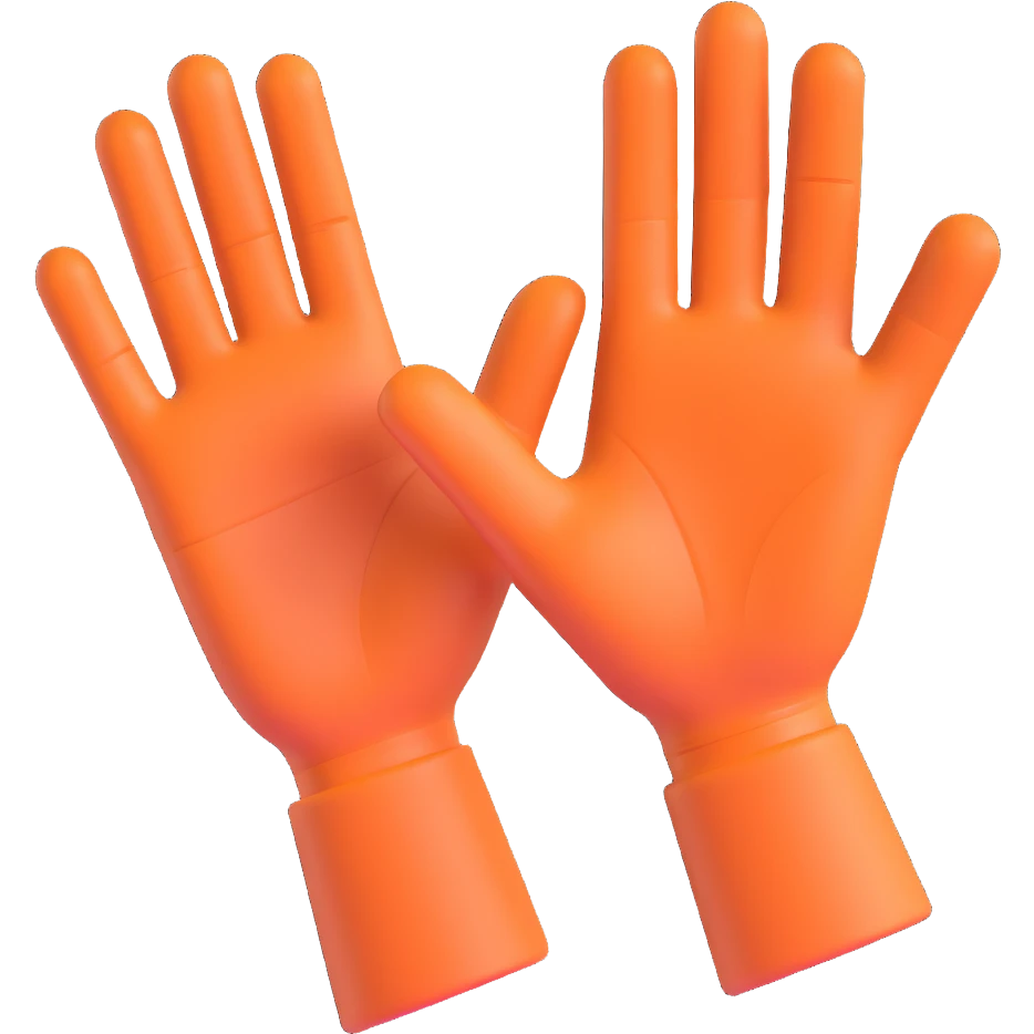 Two open hands in emoji style, tilted to the right as if pushing a swing, with motion lines behind them to show movement. Minimal background, clean cartoon style emoji