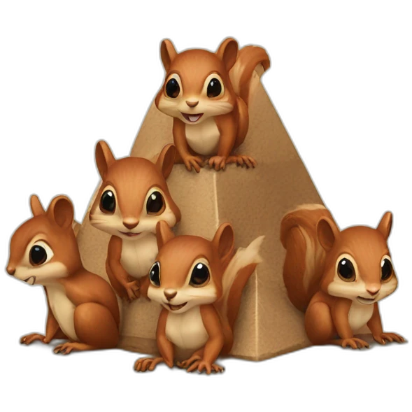 Squirrels-pyramid emoji