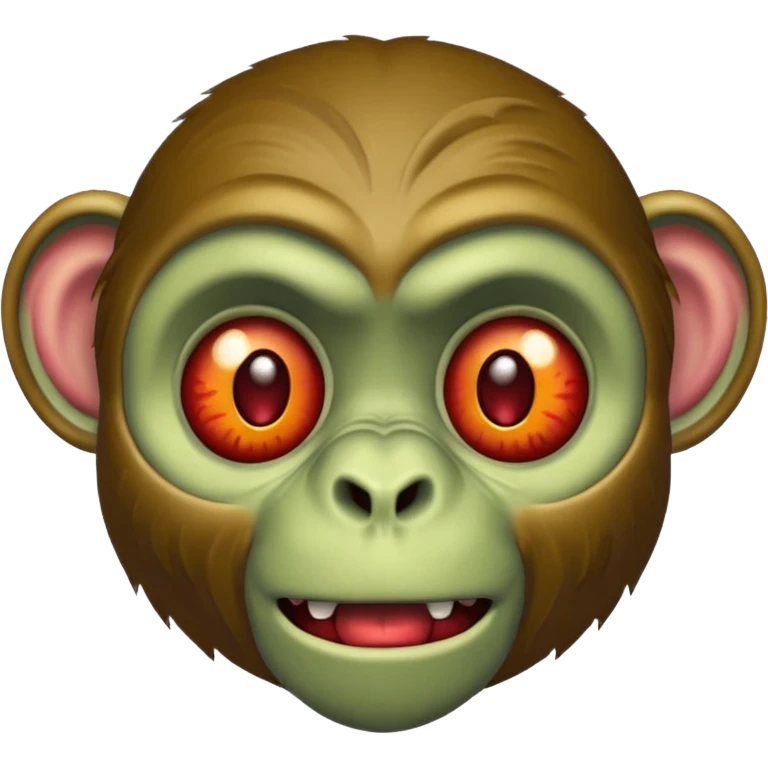 Zombie monkey face emoji