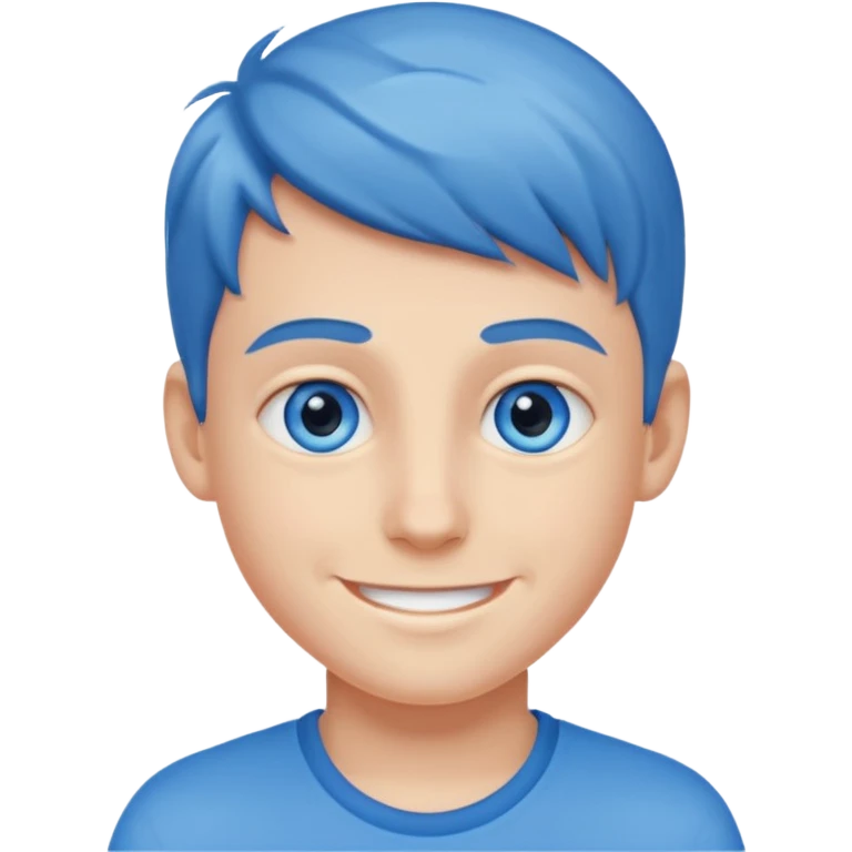 Smiling boy with emoji