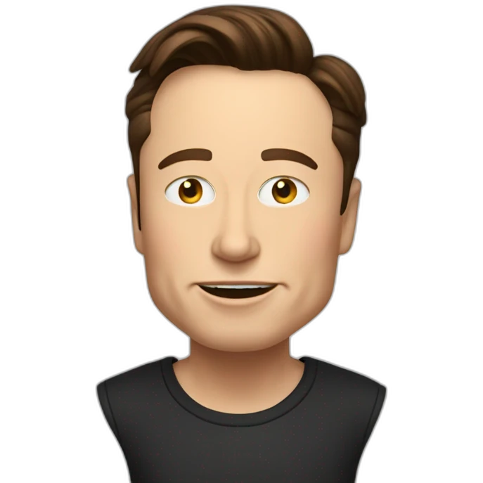 elon musk qui fait un doigt emoji