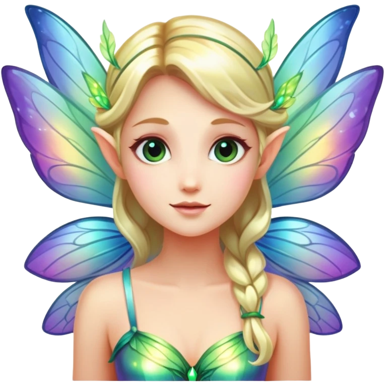 Fairy with glowing wings emoji