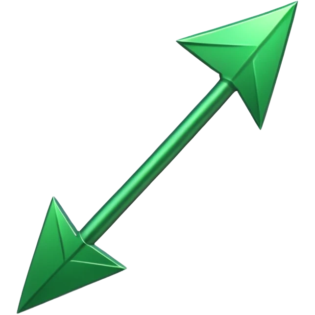 a green arrow pointing up emoji