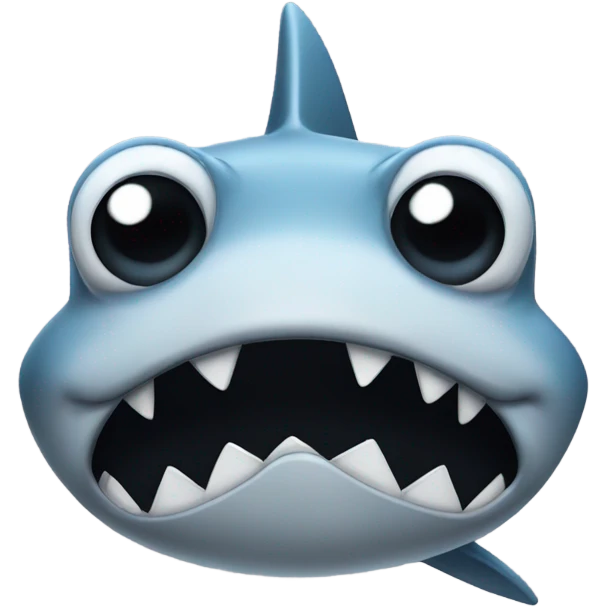 Sad shark emoji