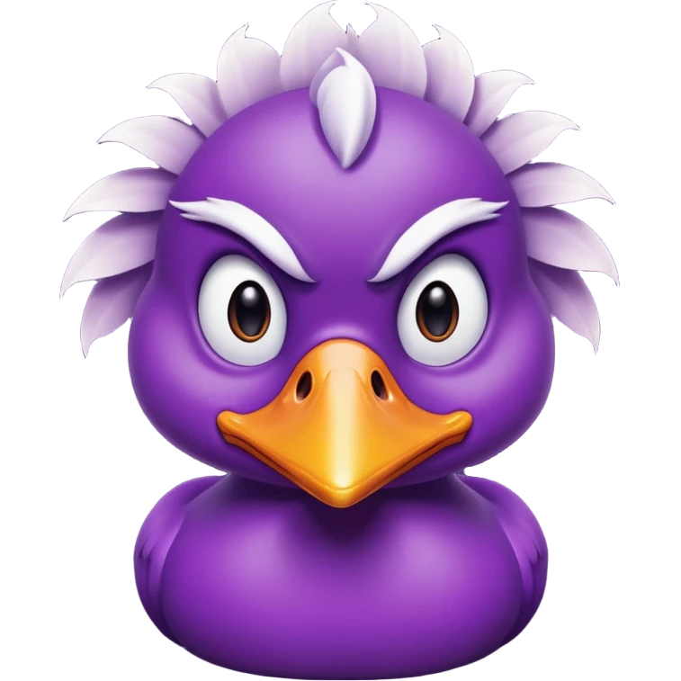 angry purple duck emoji