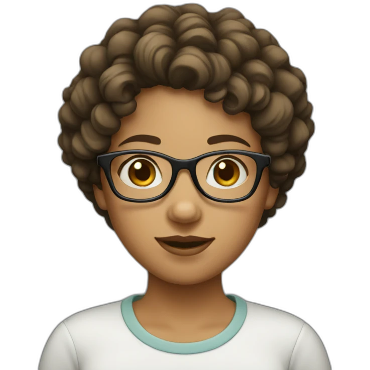 girl-with-short-curly-hair-glasses emoji