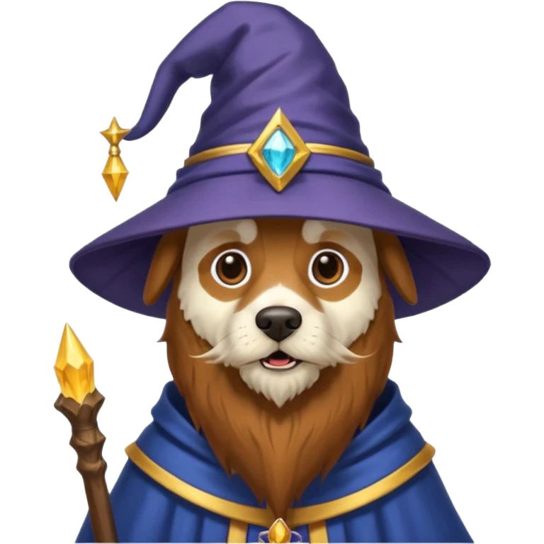 Dog wizard emoji