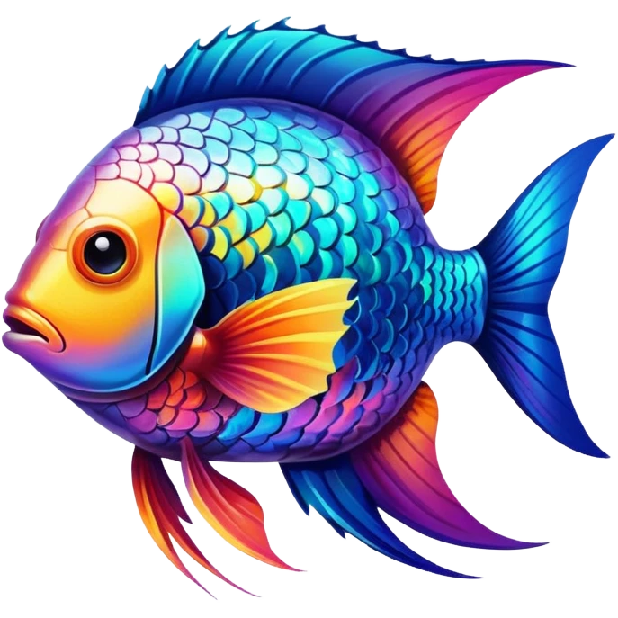 colorful tropical fish emoji