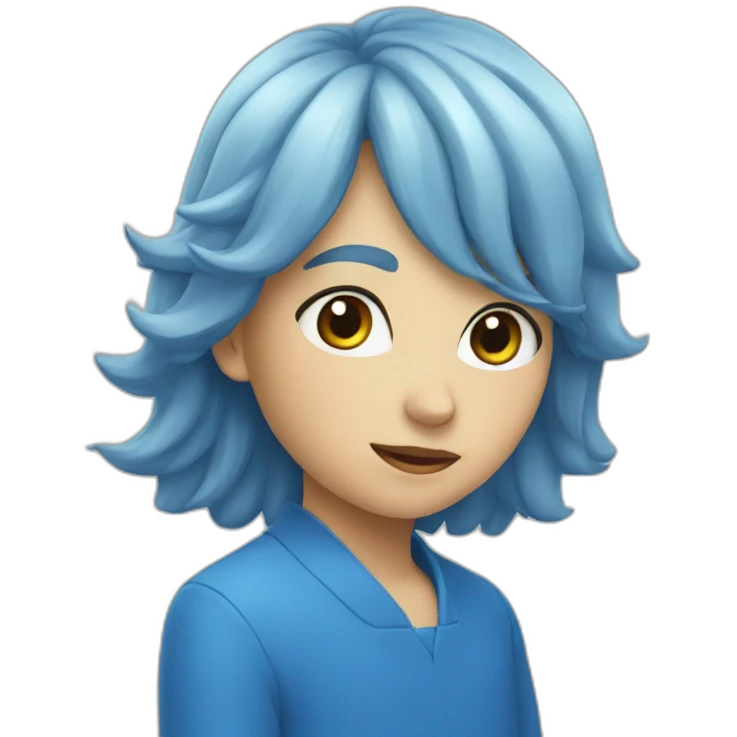 Cœur bleu emoji