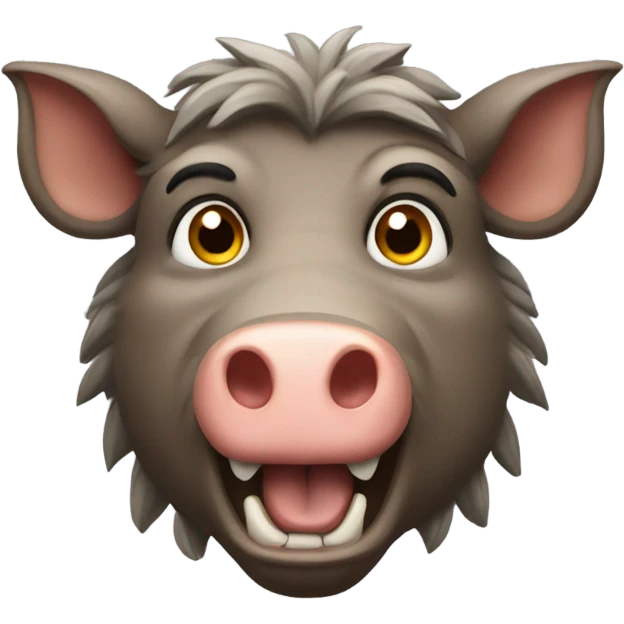 a combination of the boar emoji and the triumph emoji emoji