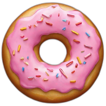 Dwayne johson as a donut emoji