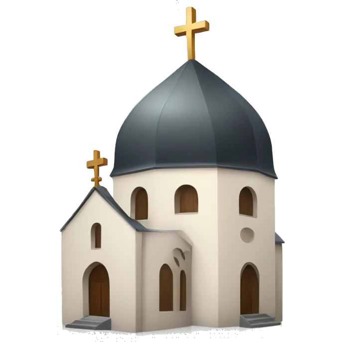 Church with orthodox cross  emoji
