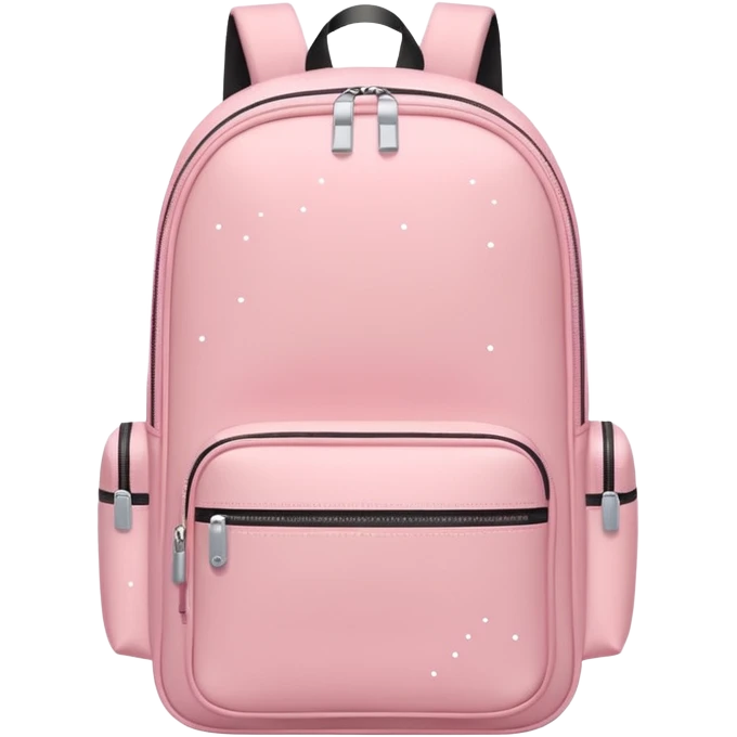 Pack & Go
 travel backpack with small sparkles around it, symbolizing excitement for a new journey. Simple flat style, pastel tones, white background. emoji