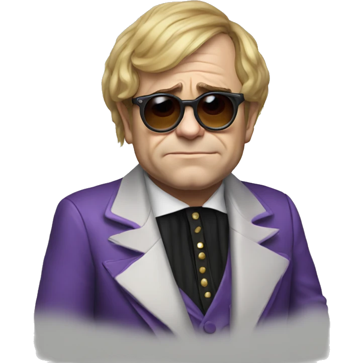 Elton John sad emoji