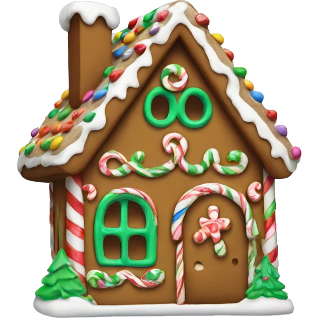 gingerbread house emoji