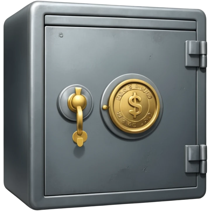 safe that is open with  a  little money left in it emoji