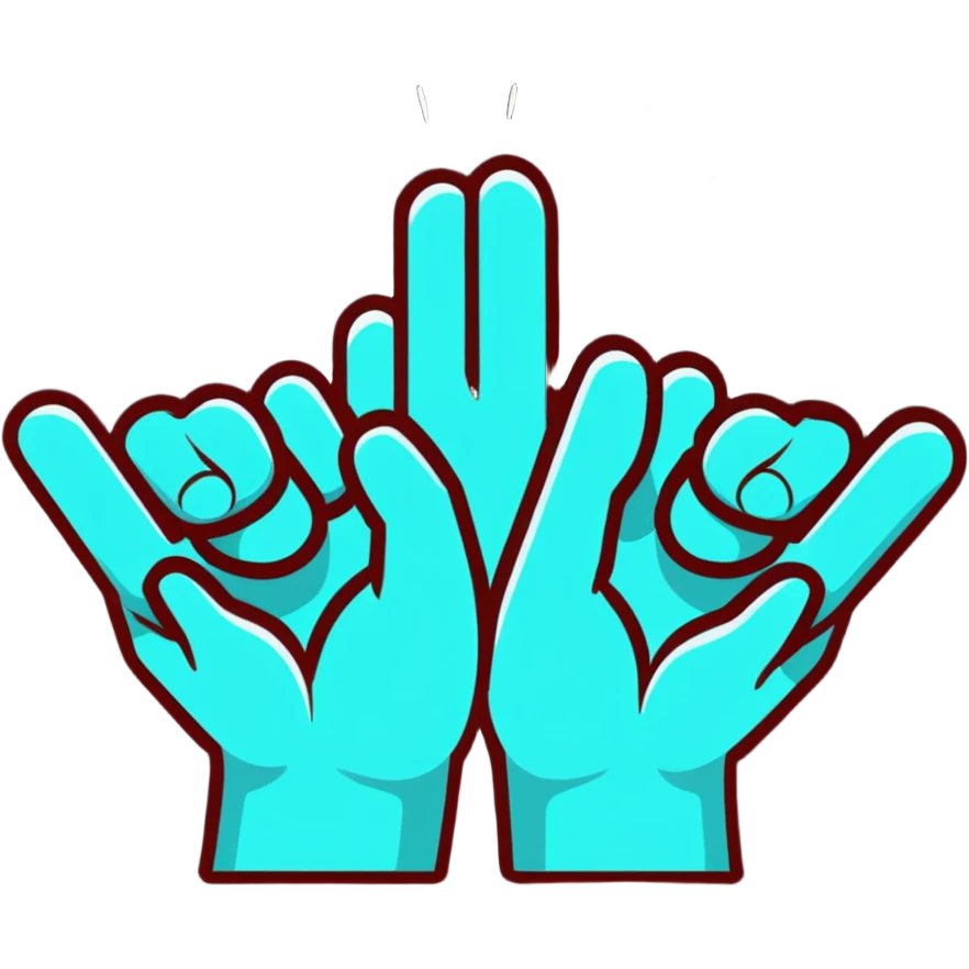 open hands with light, spiritual vibe emoji