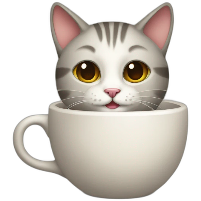 cat with cup emoji