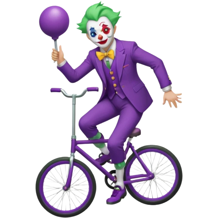 Unicyclist Joker  emoji