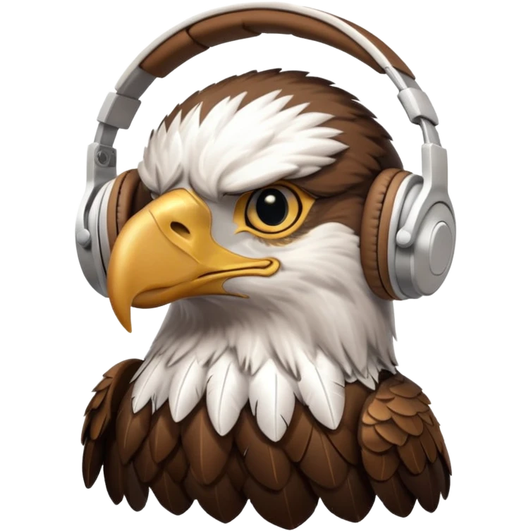 eaglw with headphones emoji