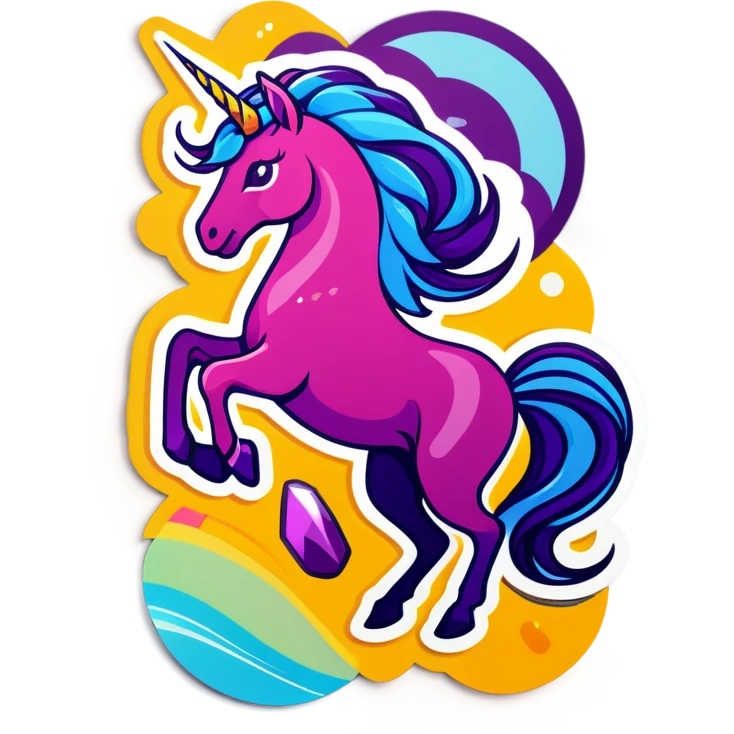 Aquarius unicorn amethyst emoji